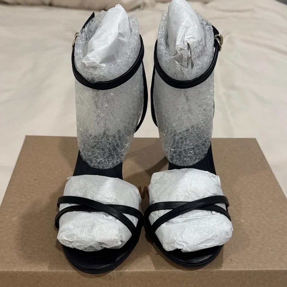 Steve Madden JYPSEY Black Strappy Heels - Picture 2 of 5